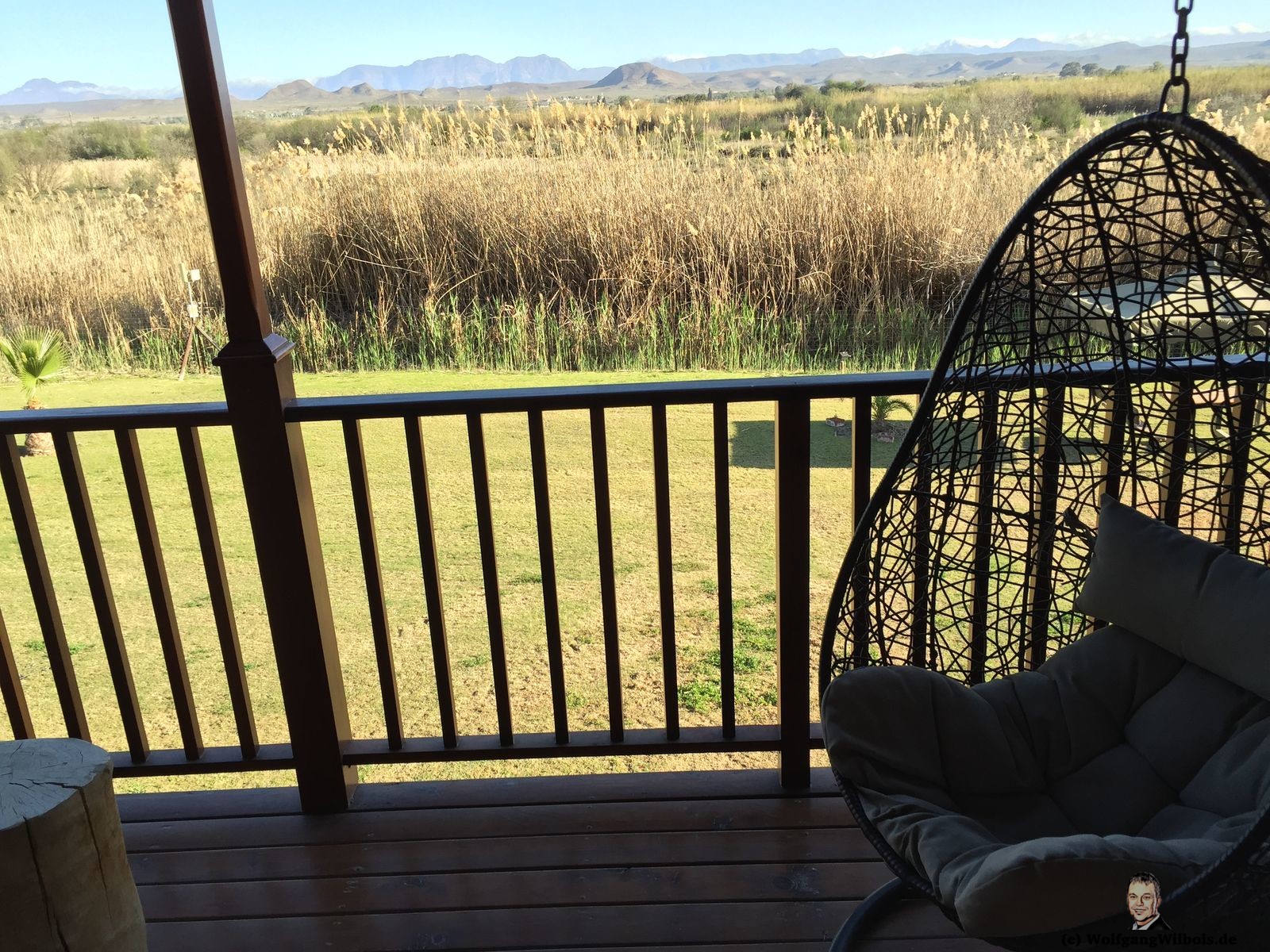 De Zeekoe Gästefarm Oudtshoorn Balkon