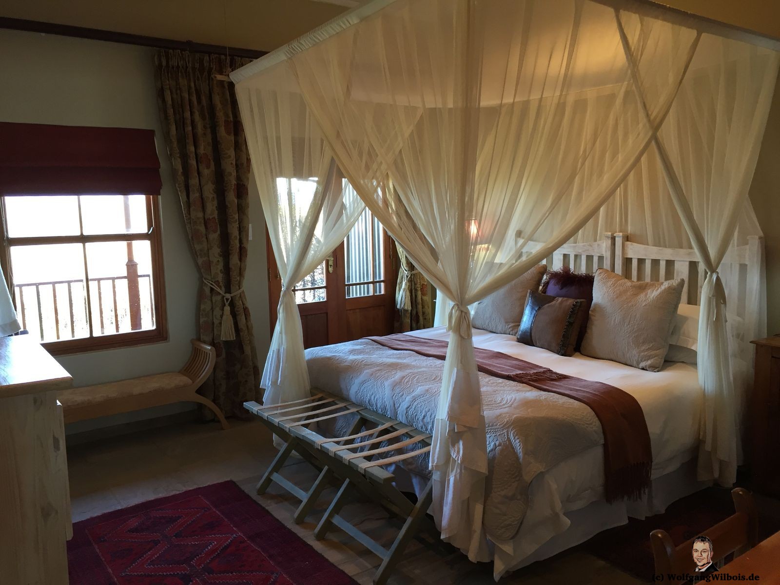 De Zeekoe Gästefarm Oudtshoorn Schlafzimmer