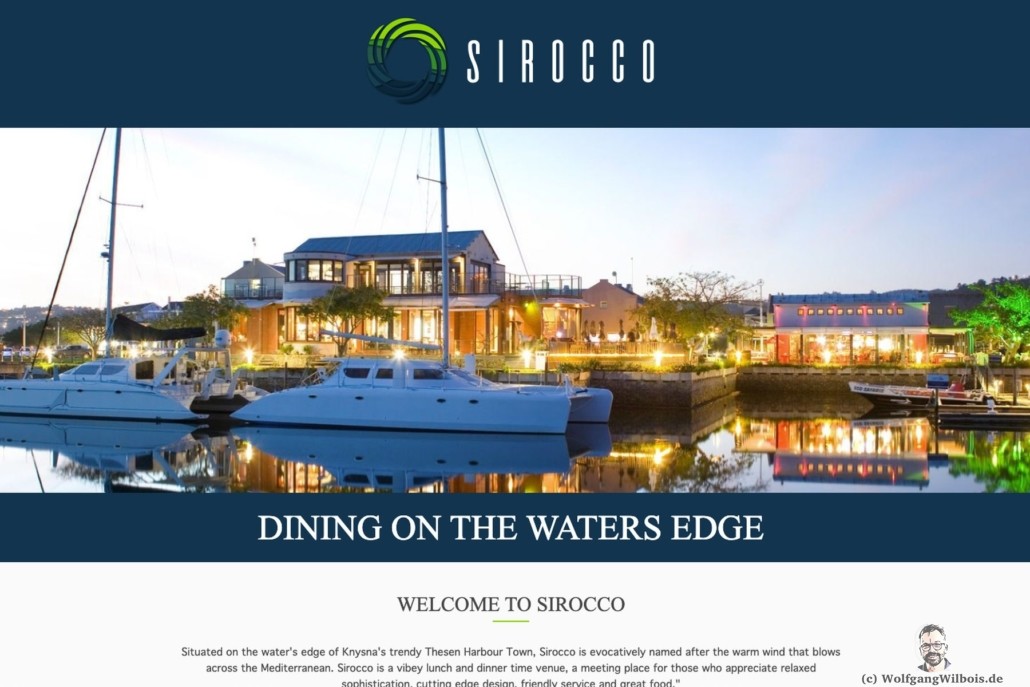 Restaurant Sirocco Knyzna