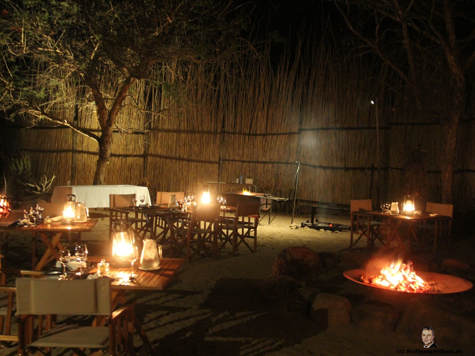 Nkomazi Game Reserve Südafrika Candlelight Dinner