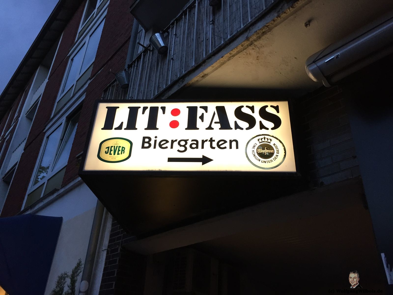 Litfass Kneipe im Südviertel in Münster