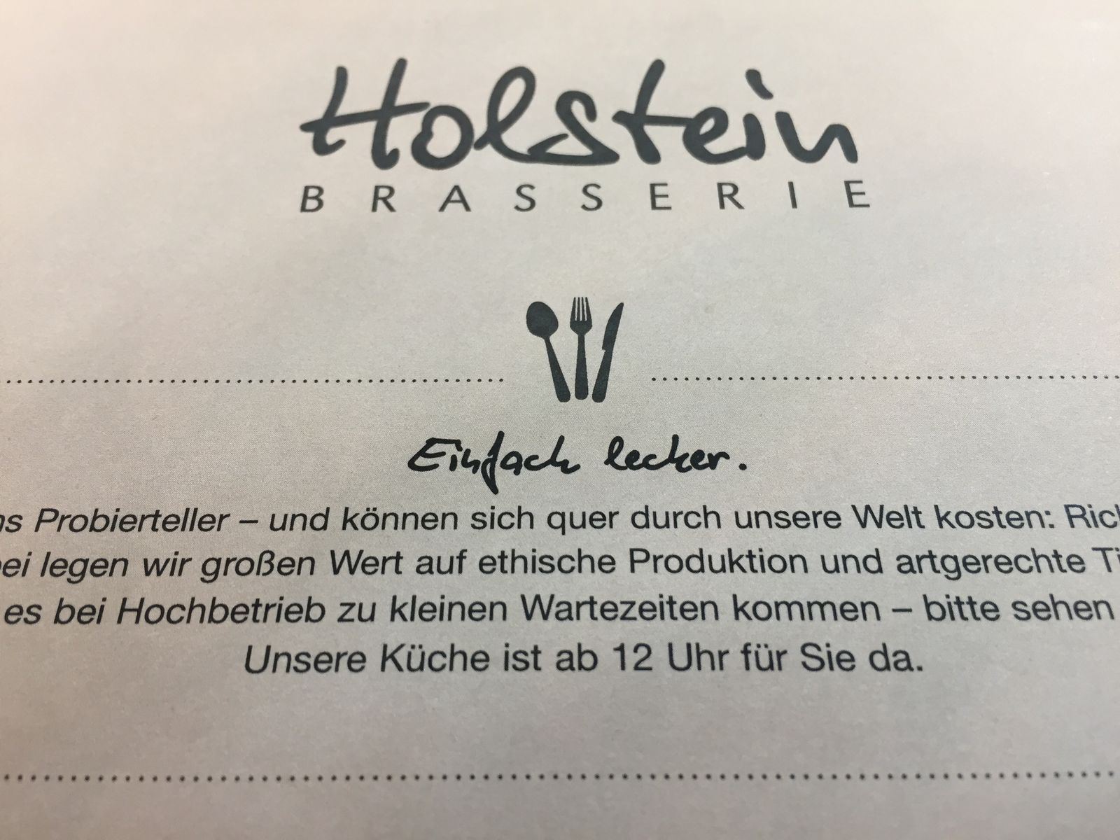 Brasserie Butterhandlung Holstein Muenster