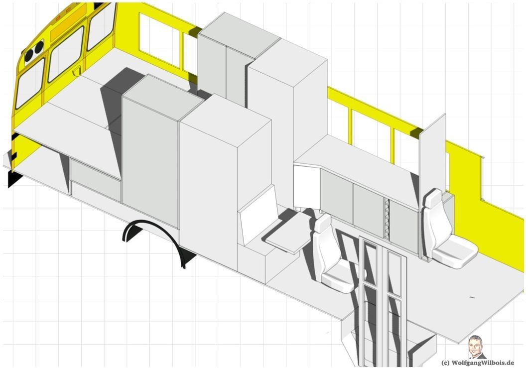 Skoolie Grundriss 3D