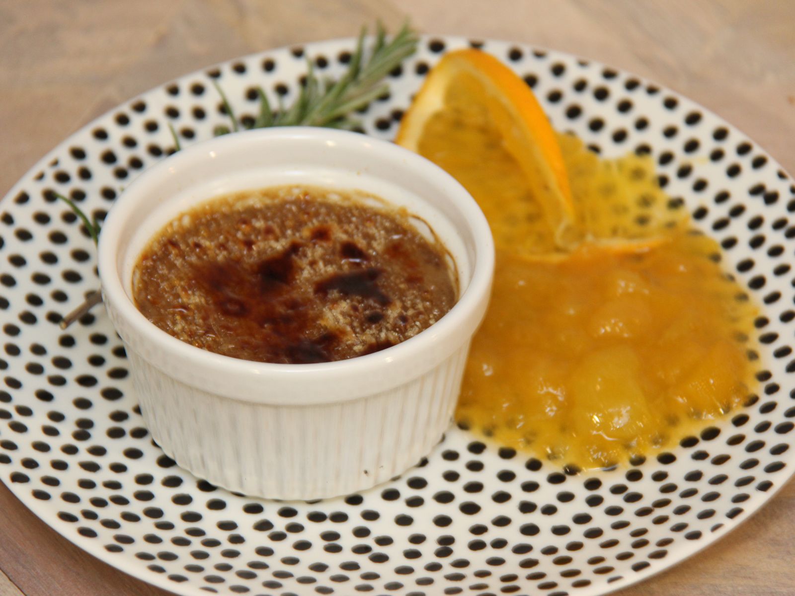 Nachspeise Kaffee Creme Brulee