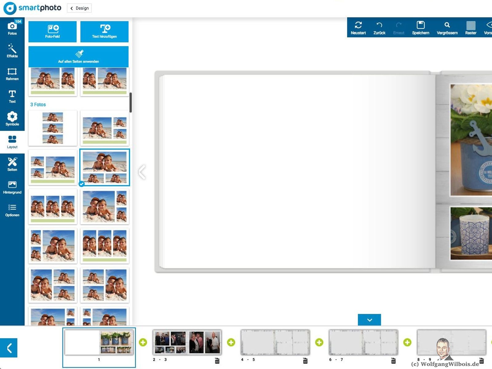 Smartphoto Seitentemplate