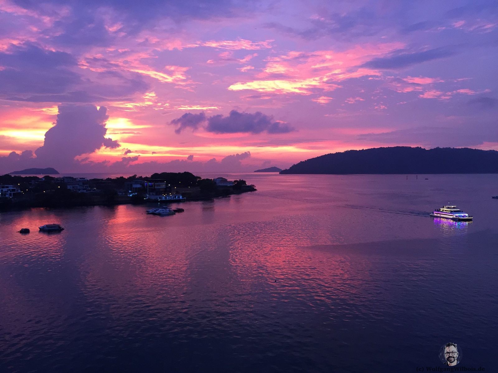 Kota Kinabalu Marriott Hotel Sundowner Sonnenuntergang